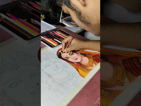 Sita maa 👀 #shorts #art #sitaram #drawing