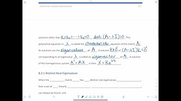 DE 8.2.1 - Distinct Real Eigenvalues