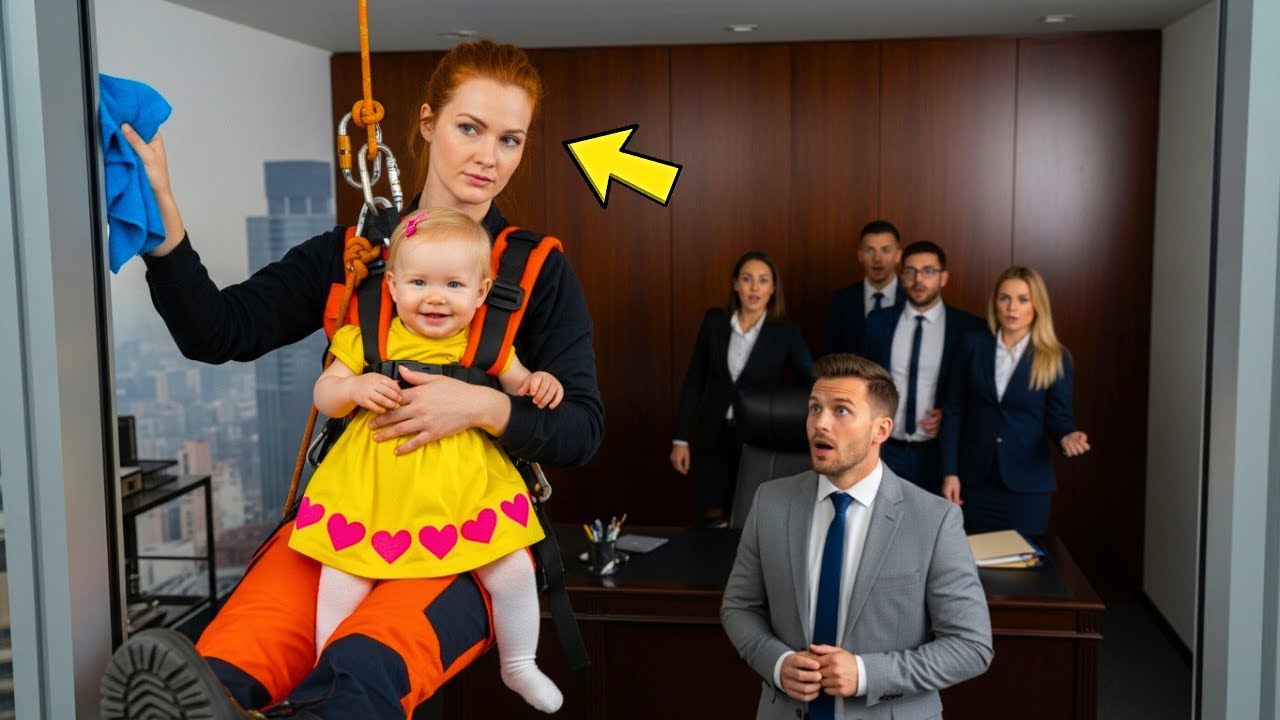 MÈRE TRAVAILLEUSE EMMÈNE SA FILLE À L’ENTREPRISE, LE MILLIONNAIRE EST SOUS LE CHOC LORSQU’ELLE…