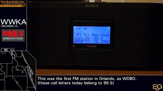 Local AM/FM Bandscan for Orlando (2019)