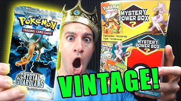 VINTAGE PACK PULLED! - Pokemon Cards Opening a NEW MYSTERY POWER BOX from WALMART!