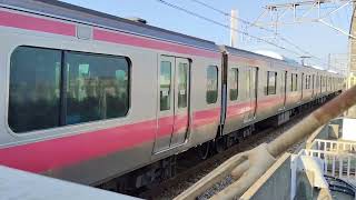 潮見での人身事故の影響で新木場駅を逆入線する各駅停車蘇我行き　ケヨ517編成