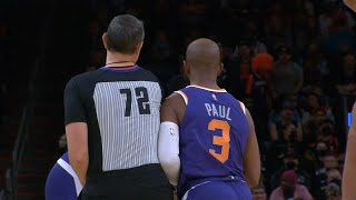 Chris Paul purposely bumps into the ref & gets ejected
