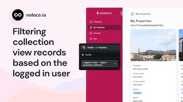 How to filter records by the logged in user in your Noloco app collection views