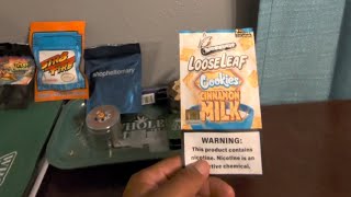Rolling a Cinnamon Milk Loose Leaf. 