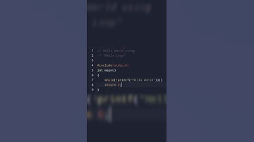 "Hello World" using while loop|#shorts