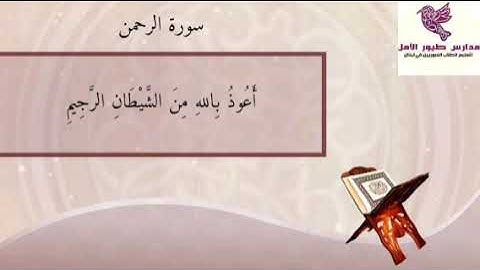 سورة الرحمن ( ٤١ - ٥٥ )