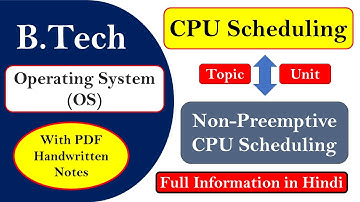 Non-Preemptive Process Scheduling Algorithms explained with Examples  | CPU Scheduling in OS