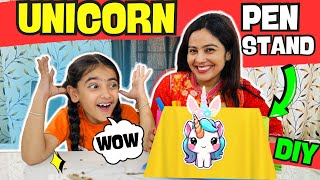 DIY Supplies *Back to School* Mummy Ne Kaise Bnaya CUTE DIY *PEN STAND* | Vlog | SAMAYRA NARULA |