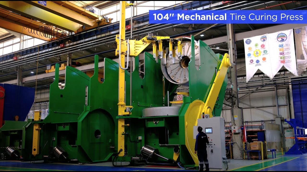 104 Mechanical Tire Curing Press YouTube 104 Mechanical Tire Curing Press YouTube