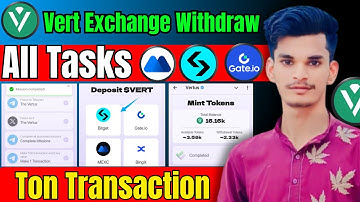 Vertus Coin Exchange Bitget, Mexc Withdraw  | Vertus All Mission Completed | Vertus Ton Transaction