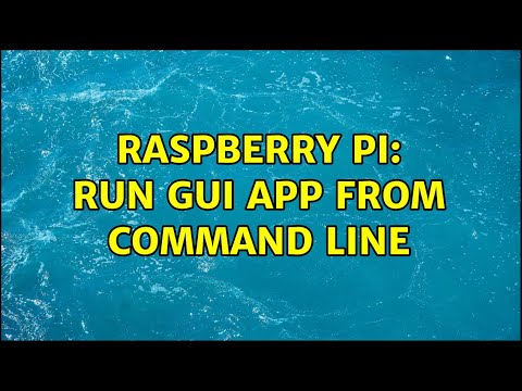 Raspberry Pi: Run GUI app from command line