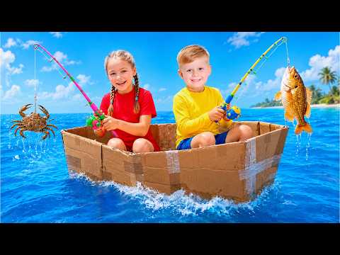 Thử thách thuyền câu cá cho trẻ em! Chìm hay nổi?