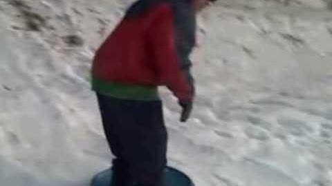 sledding gone wrong