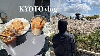 【KYOTO vlog】春を楽しむ2泊3日の京都旅行🌸|KYOTOGRAPHIE|お寺巡り|kyoto cafe|coffee|器探し|パン屋さん