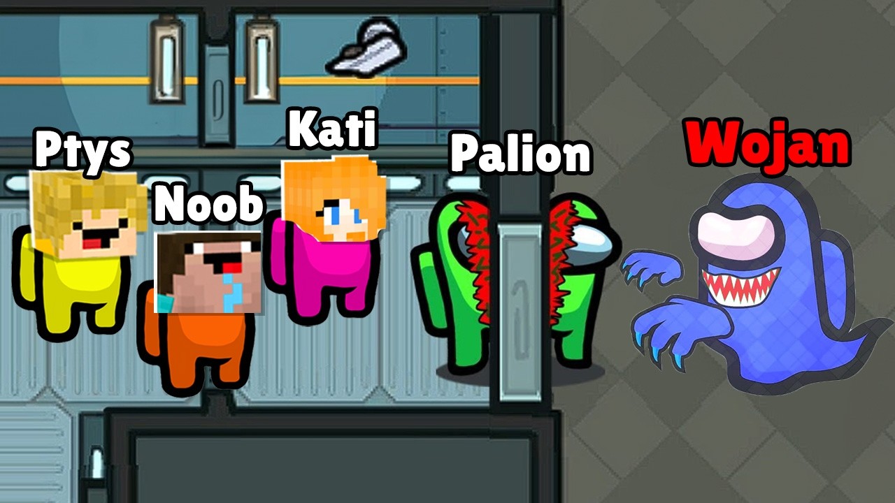 Oszukuje PALIONA, NOOBKA, PTYSIA, KATI jako DUCH IMPOSTOR w AMONG US!