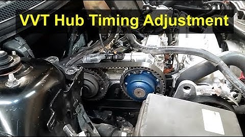 Minor timing adjustment instructions for engines with VVT hubs. - VOTD