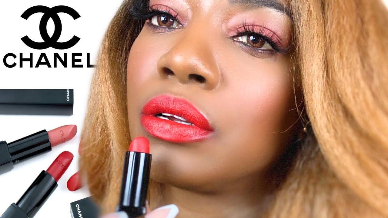 CHANEL MATTE LIPSTICKS 💄SWATCHES OF 7 SHADES YouTube