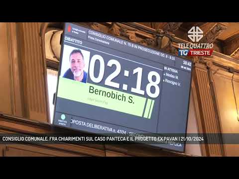 CONSIGLIO COMUNALE: FRA CHIARIMENTI SUL CASO PANTECA E IL PROGETTO EX PAVAN | 21/10/2024