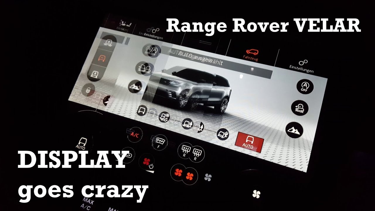 Range Rover Velar Display goes crazy [4K] - YouTube