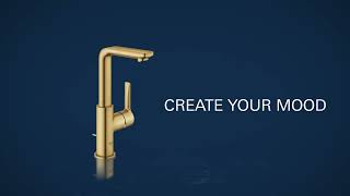 A sophisticated brushed gold finish from GROHE