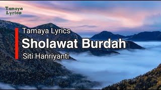 Lyrics Video - Sholawat Burdah (Siti Hanriyanti)