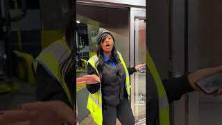 Greyhound lady crashes out