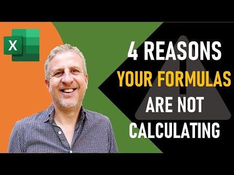 Video: Wanneer formules niet worden berekend in Excel?