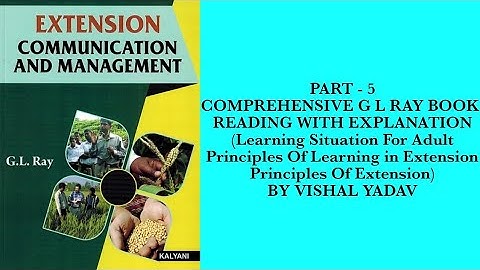 #Comprehensive G L Ray Book Reading With Explanation#Extension by Vishal#JRF#SRF#NET#BHU#