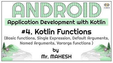 Kotlin Functions | Single Expression Function | Default Arguments | Named Arguments | Varargs
