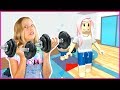 WORKING OUT in ROBLOX