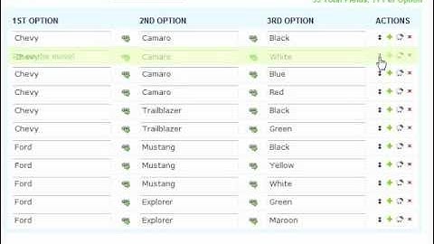 Chained Drop Down Generator