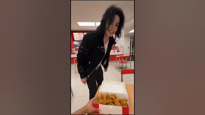 Michael Jackson Runs Off With His Food... Then Starts Dancing! 🍔🕺 | X_AiV_X