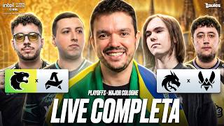 SEMIFINAIS  |  IEM COLOGNE MAJOR 2026 PLAYOFFS | DIA 1 - !socio - Siga @Gaules!