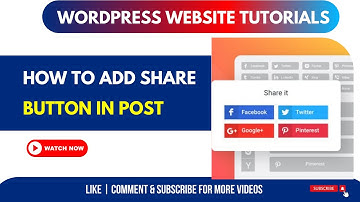 How to Add Share Button in Blog Post | Add to Any Plugin Tutorial