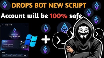 Drops Bot Automation Script Termux  windows Tutorial for AndroidAuto PlayGame AutoComplete All Tasks
