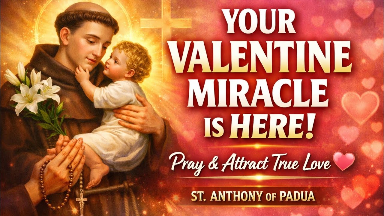 🙏💖THIS PRAYER OPENS THE DOOR TO TRUE LOVE | SAINT ANTHONY VALENTINE SPECIAL💖🙏