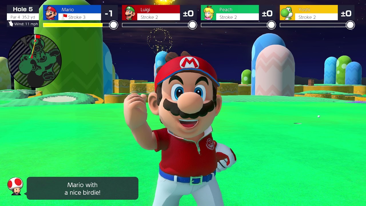 Mario Golf: Super Rush-All-Star Summit (4 Players, 18 Holes)