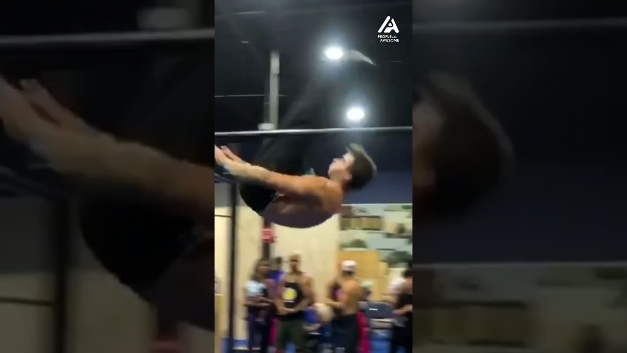 WATCH: Man Does Gymnastics Between Even Bars | People Are Awesome #gymnasticslife #shorts