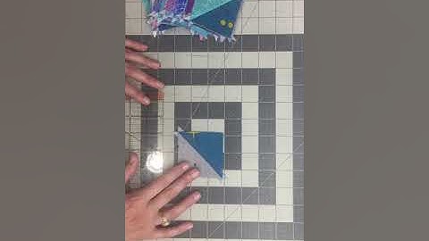 How to square up half square triangle blocks