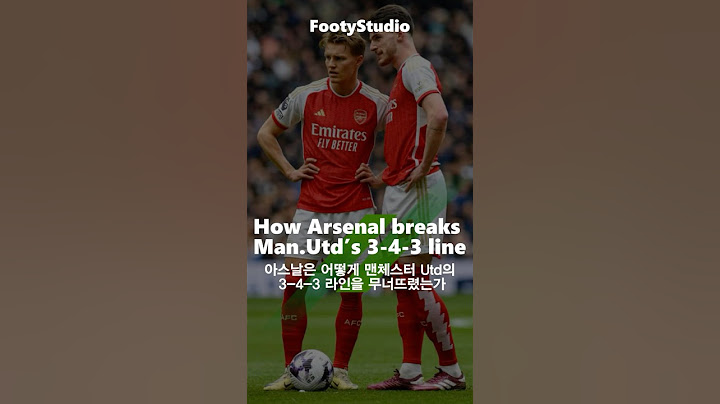 How Arsenal breaks Man.Utd’s 3-4-3 line