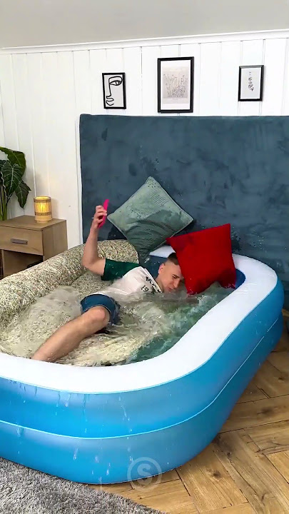 Ranjang di Kolam Renang 😂 #prank #kolam #ranjang