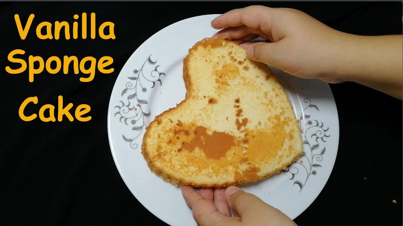 ওভেনে তৈরি ভ্যানিলা সফট স্পঞ্জ কেক  || Vanilla Sponge Cake Recipe In Bangla