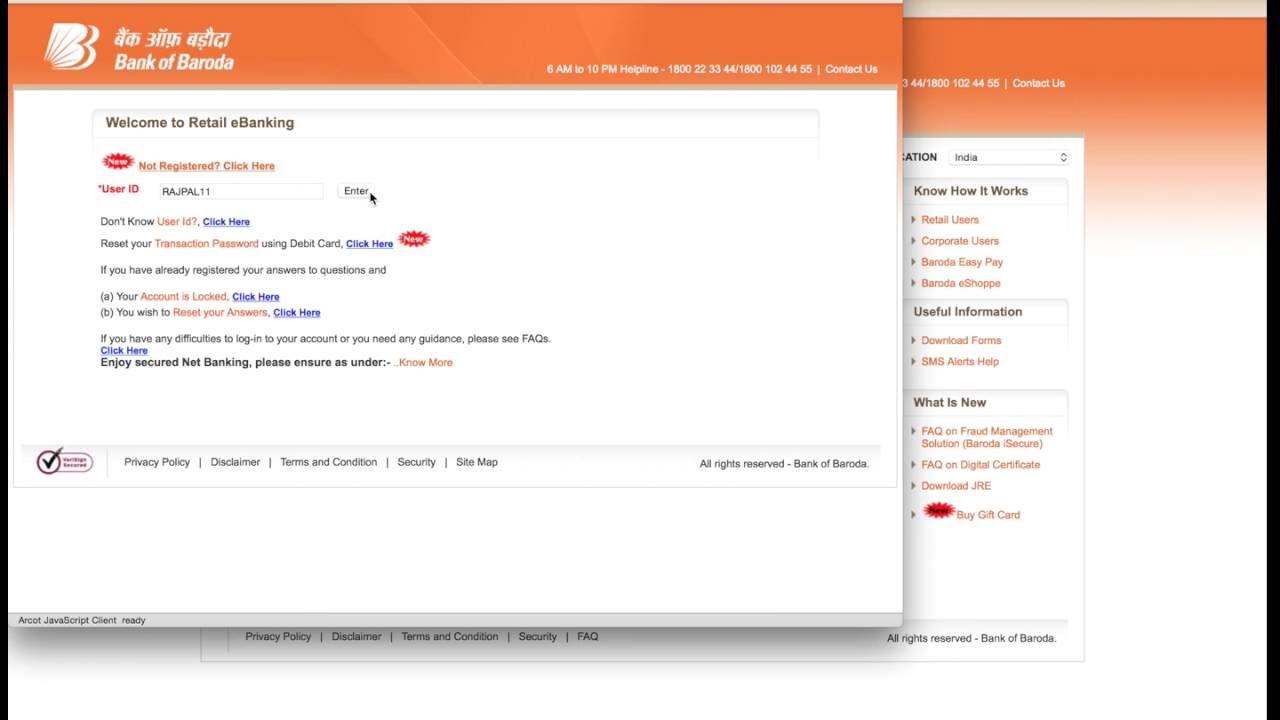How To Unblock Bank Of Baroda Net Banking Account