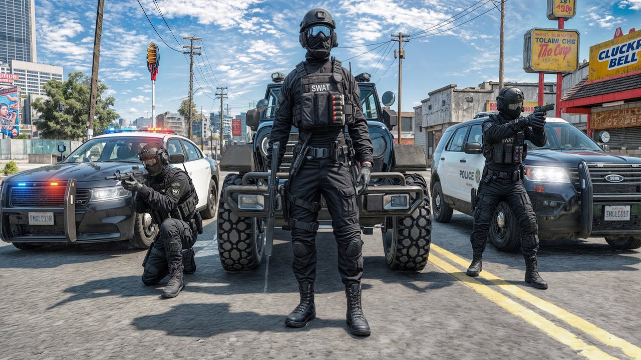 I Crashed CGF Block Party As SWAT In GTA 5 RP YouTube 