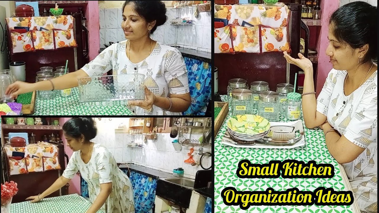 Small Kitchen Organization Ideas in Tamil | Space saving organizer ...