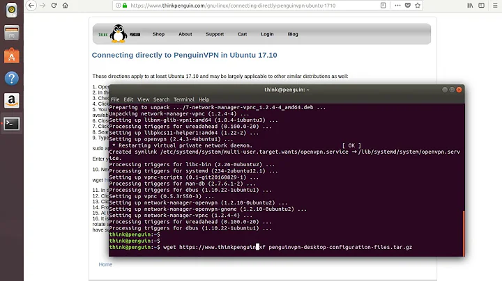 Configuring PenguinVPN OpenVPN on Ubuntu 17.10 Howto Tutorial