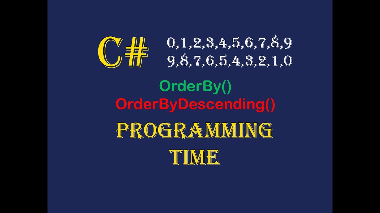 C# Array sorting / сортировка массива - YouTube
