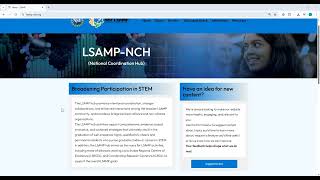 LSAMP-NCH Home Page Walkthrough