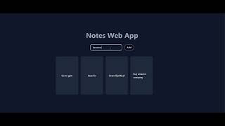 Basic notes app using react